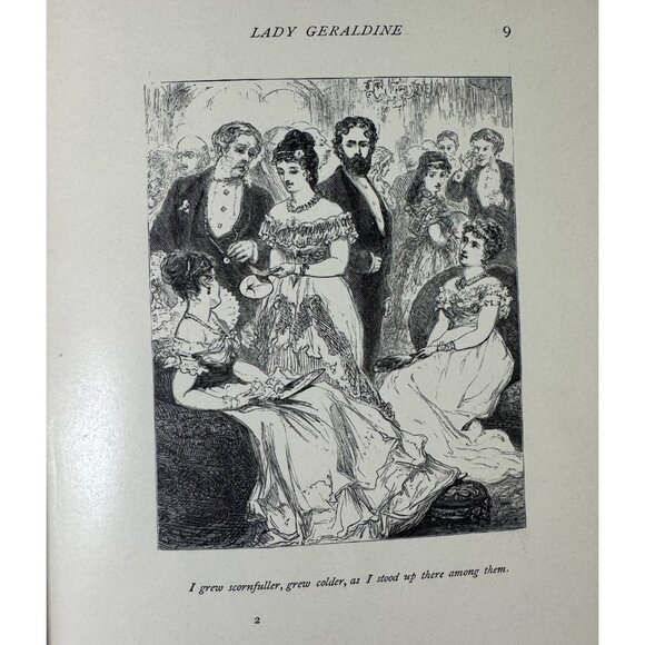 Lady Geraldines Courtship By Elizabeth Barrett Browning 1885 Antique Hardcover B - Picture 6 of 16